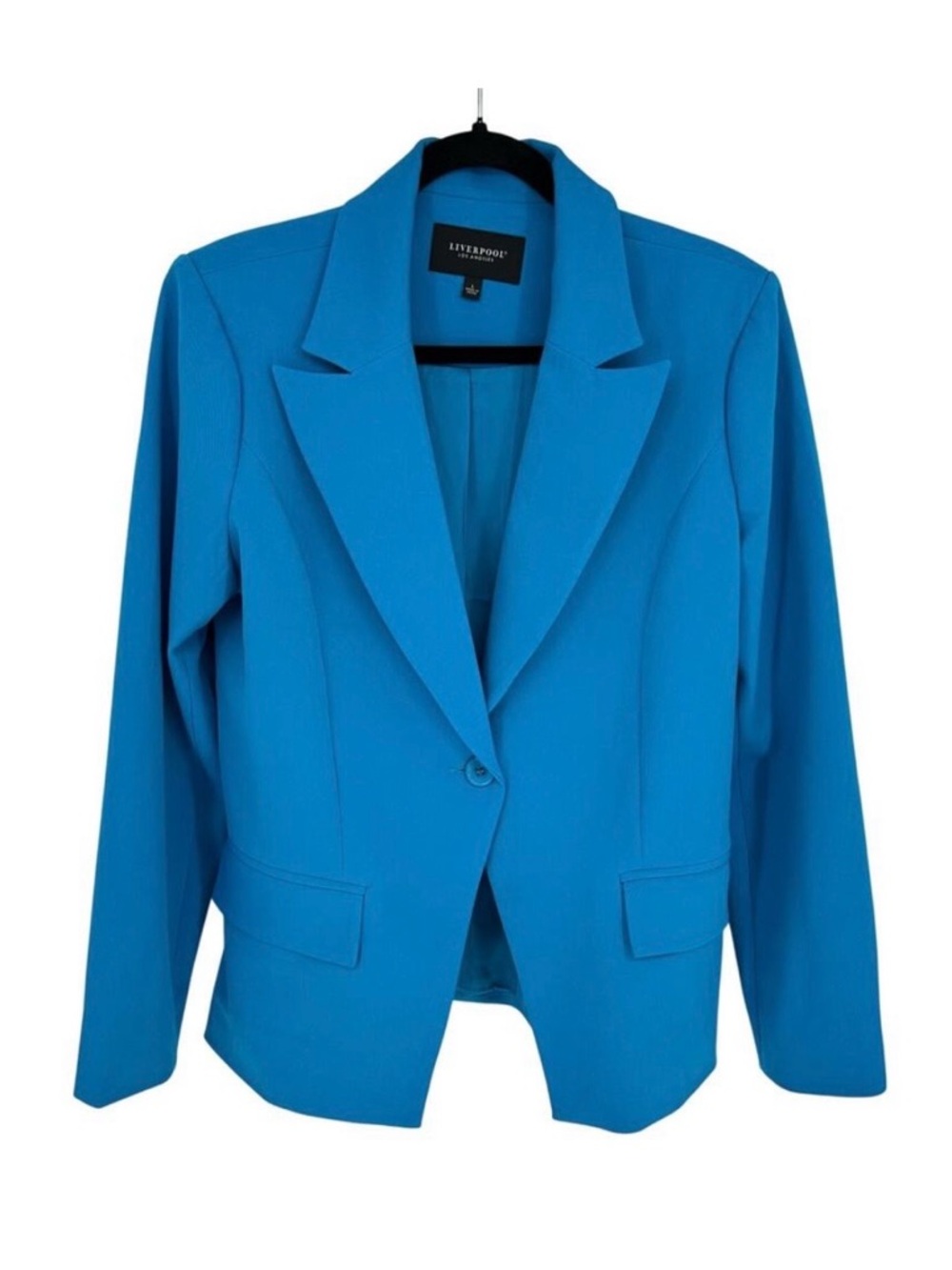 Liverpool Blue Tailored Blazer Notched Lapels Professional Office Workwear L